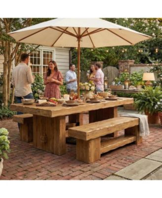 Solid Wood Shoe Rack Bench, 63" Farmhouse Entryway Bench with Storage Shelf, Shoe Storage Organizer, Wide Rustic Bench