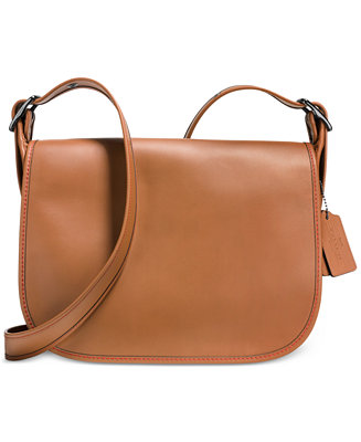 COACH Saddle Bag in Glovetanned Leather - Handbags & Accessories - Macy&#39;s