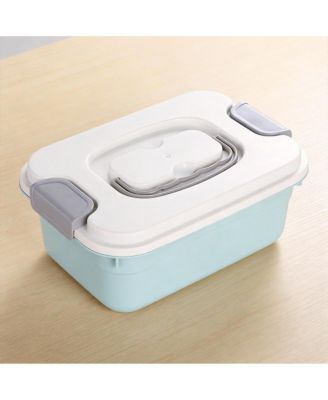 6-pack Stackable Latch Storage Box with Handle 2.1 qt