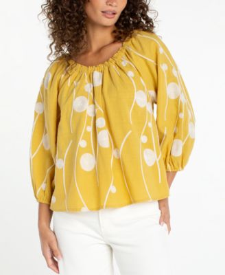 Women's Printed Off-The-Shoulder Top