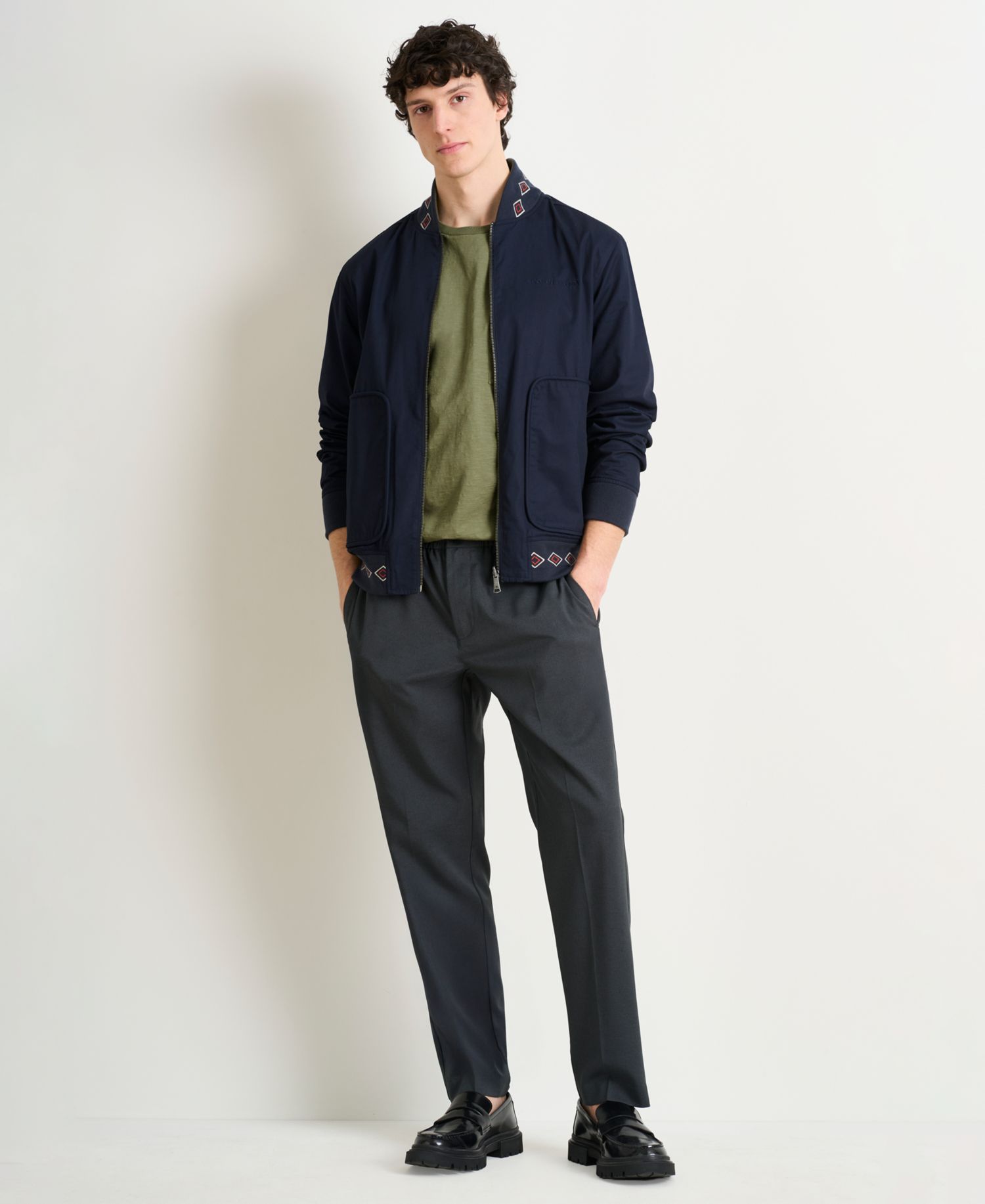 Men's Regular Fit Reversible Printed Cotton Jacket