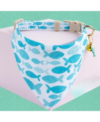 2 Pack Cat Collar Set with Bow Tie Bandana Breakaway Safety Bell Adjustable