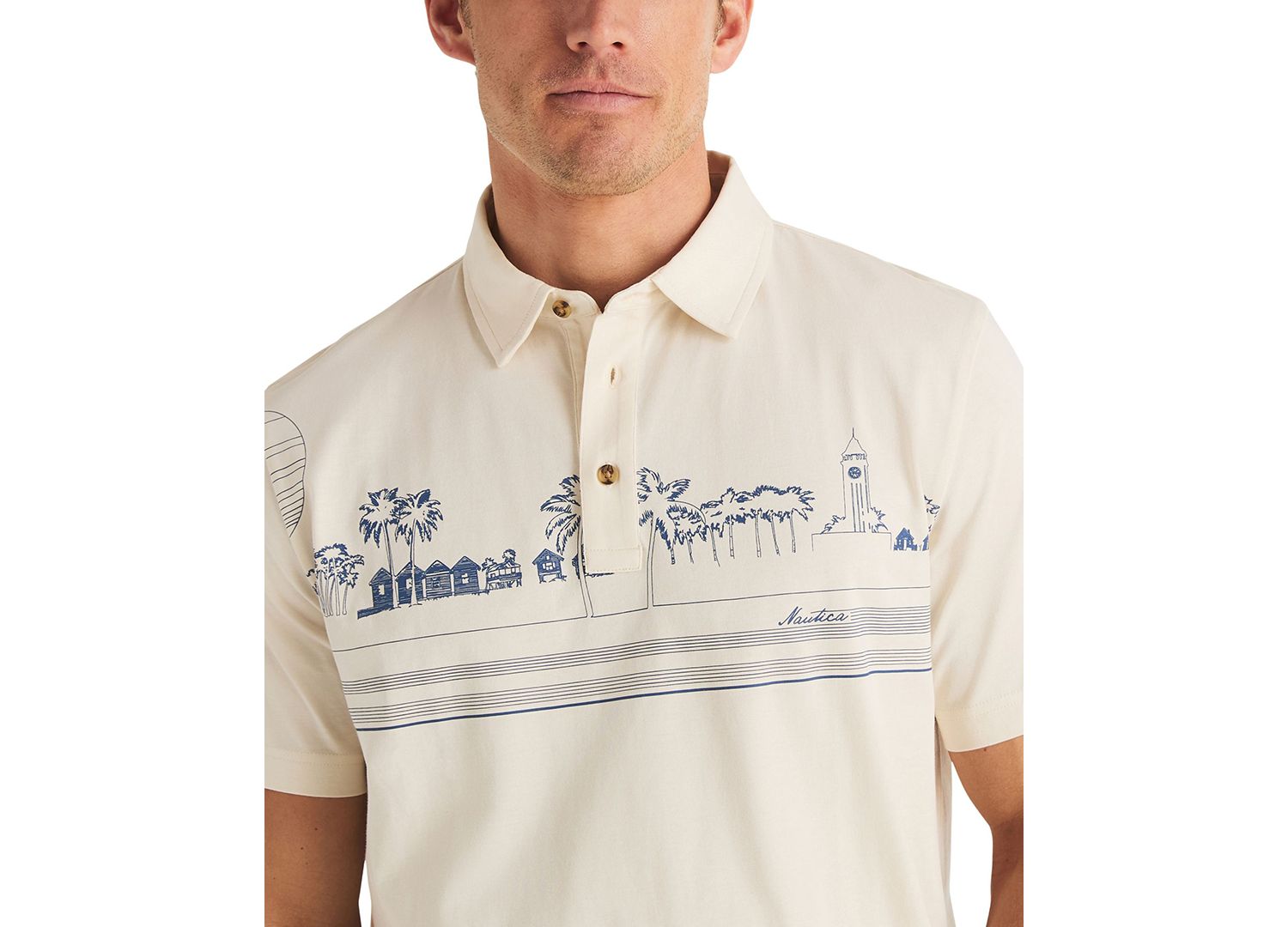 Men's Engineered Print Classic-Fit Polo Shirt