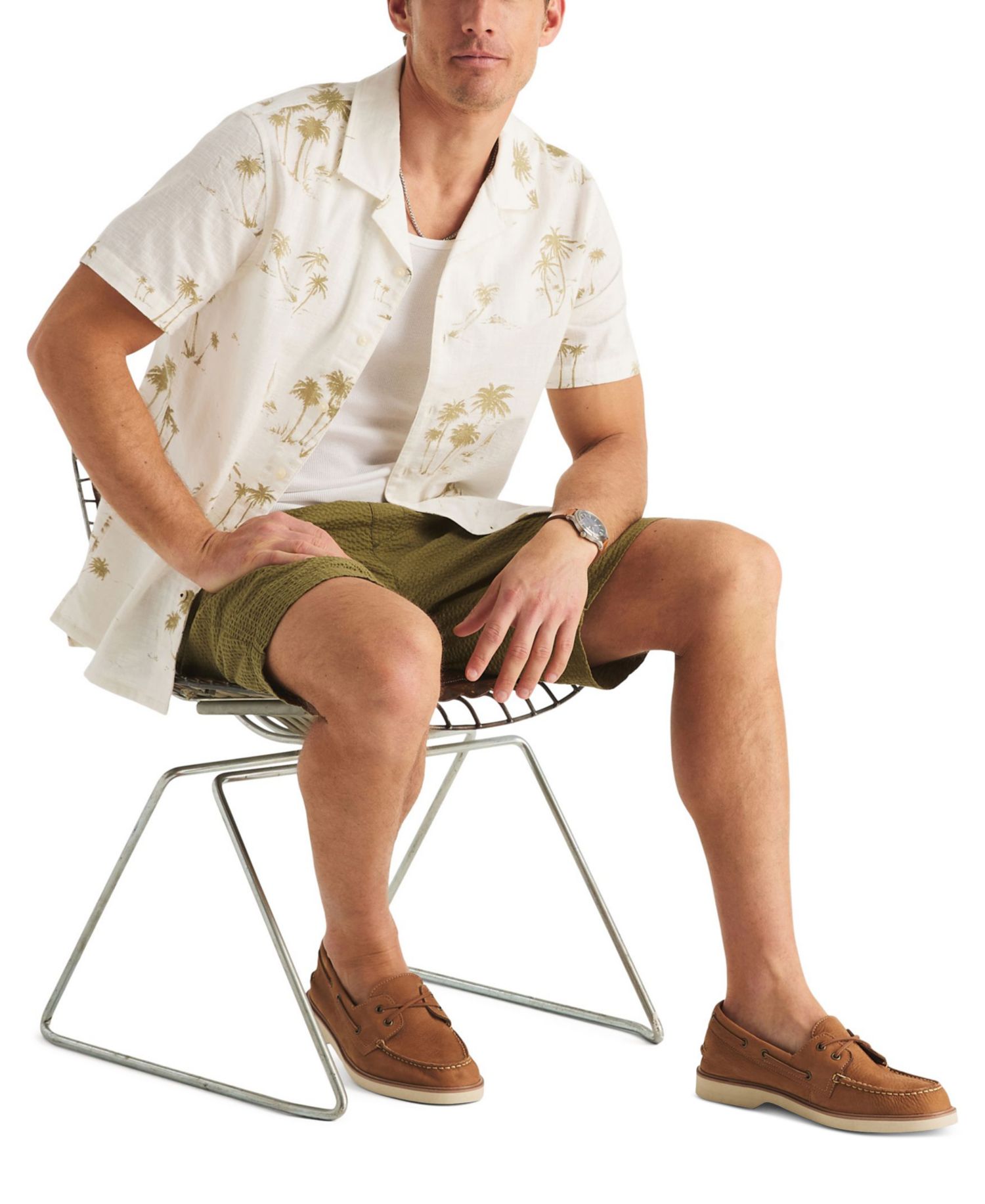 Men's Printed Short-Sleeve Shirt