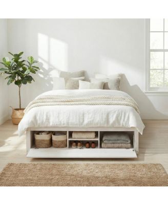 Platform Bed w/ 4 Drawers and Lift Storage, No Headboard