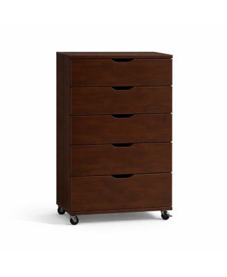 Rolling 5-Drawer Dresser, Mobile Storage Cabinet