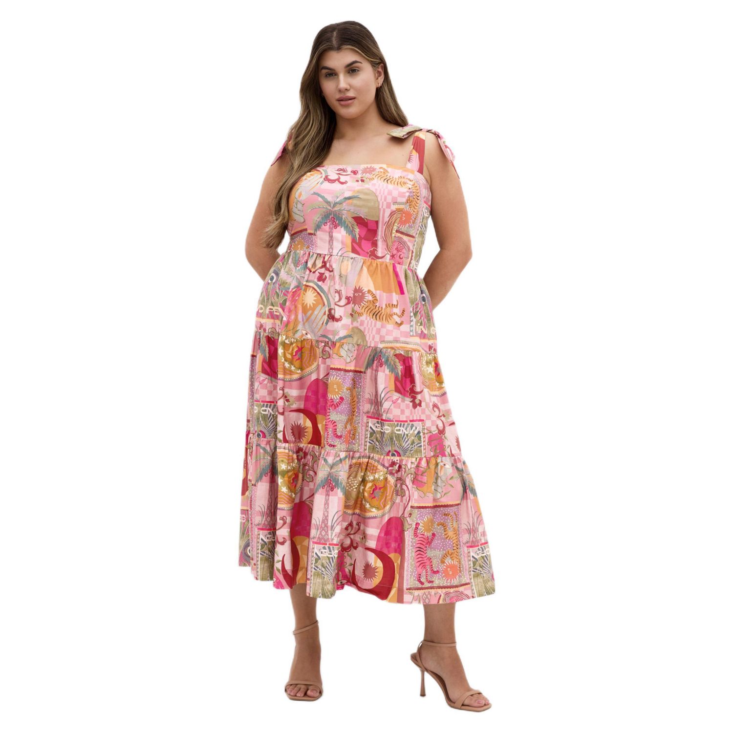 Women's Elessia Print Midi Dress