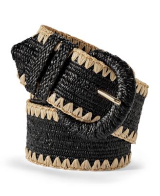 Women's Stretch Raffia Belt