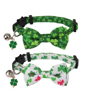 Floral Cat Collar with Removable Bowtie Bandana Bell Breakaway Adjustable Cute Flower Kitten