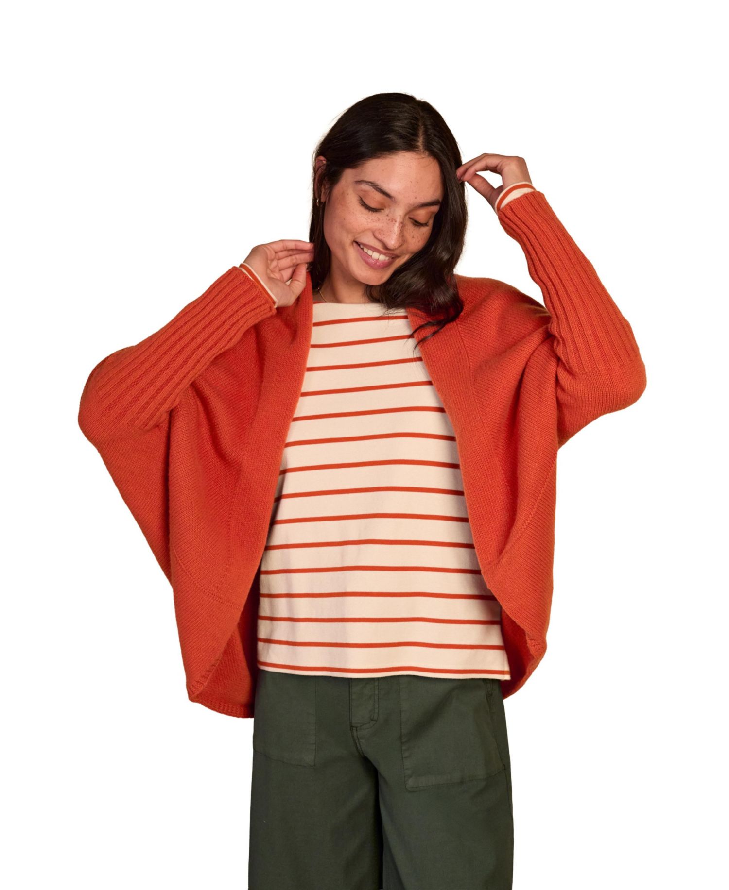 Women's Long Sleeve Cocoon Cardigan