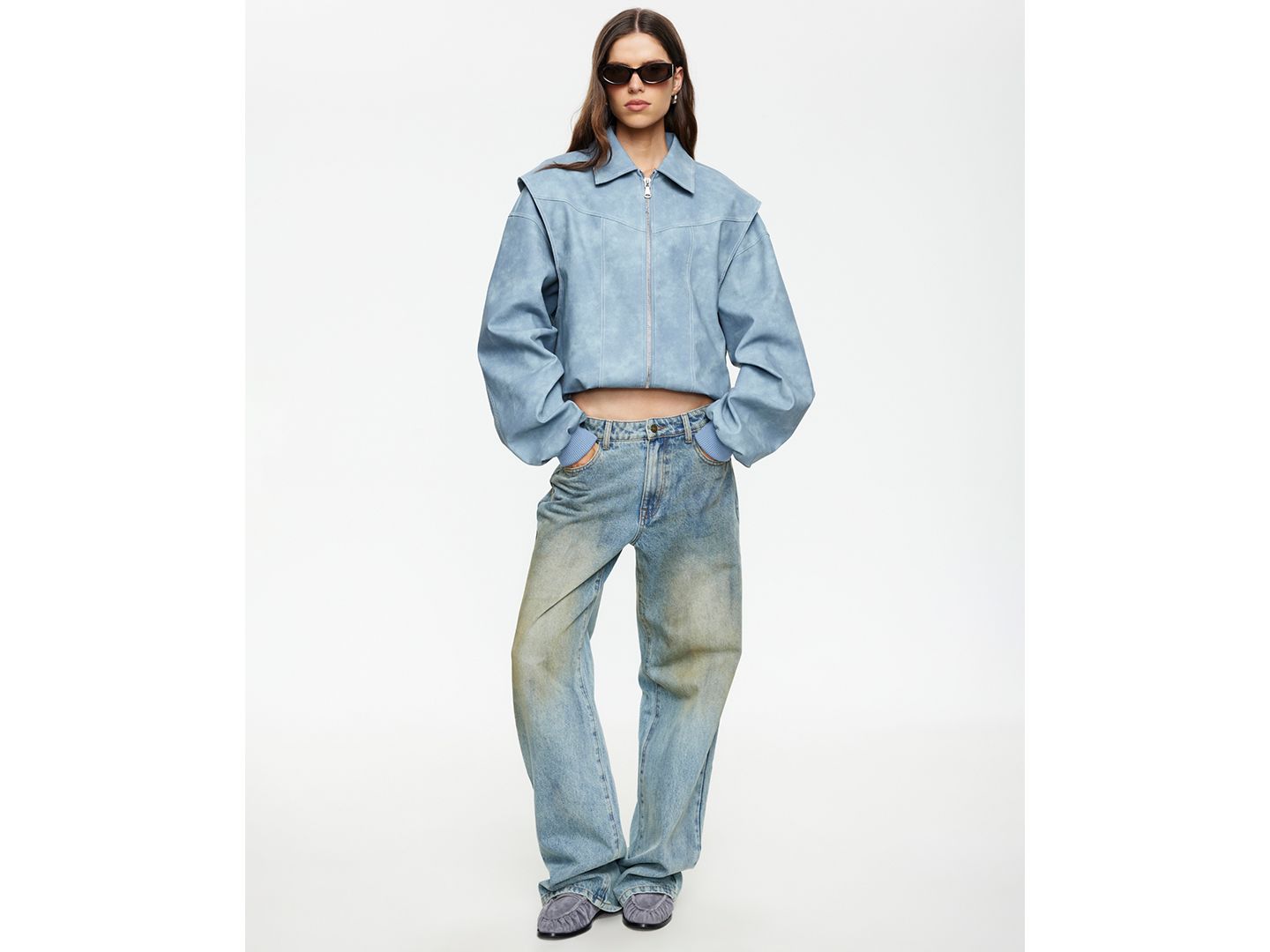 Женская куртка Lioness Vista Spread Collar Bomber, цвет: Сланцевый — фото 3