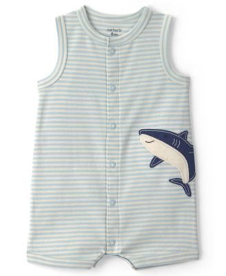 Baby Boys' Cotton Snap Up Rompers