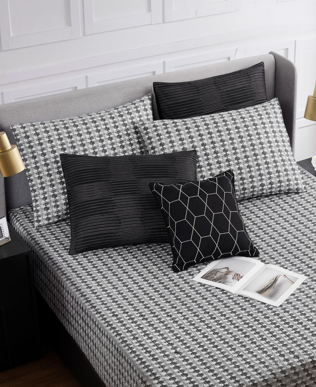 Nine West Oslo Stripe Bed in a Bag 8-Pc. Comforter Set