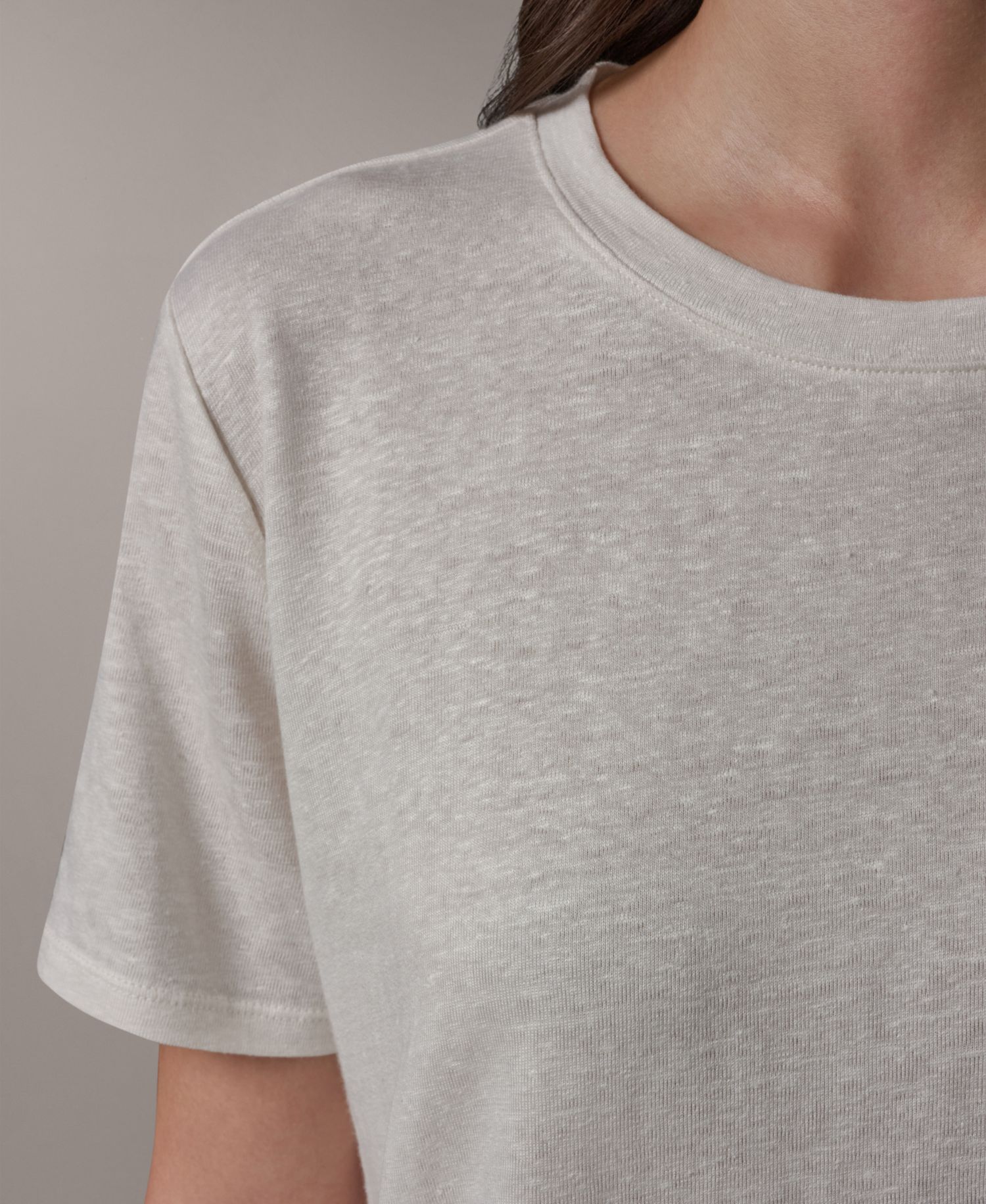 Women's Linen Jersey Striped T-Shirt
