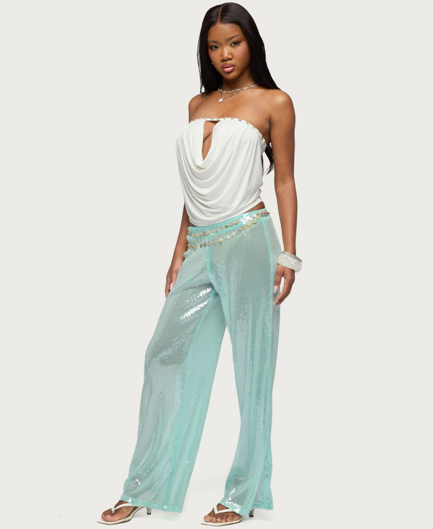 Women's Avalee Sequin Wide Leg Pants
