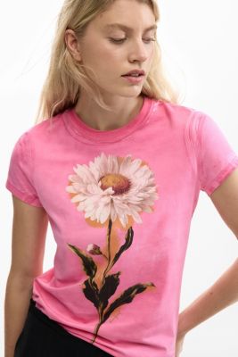 Women's Fitted daisy T-shirt