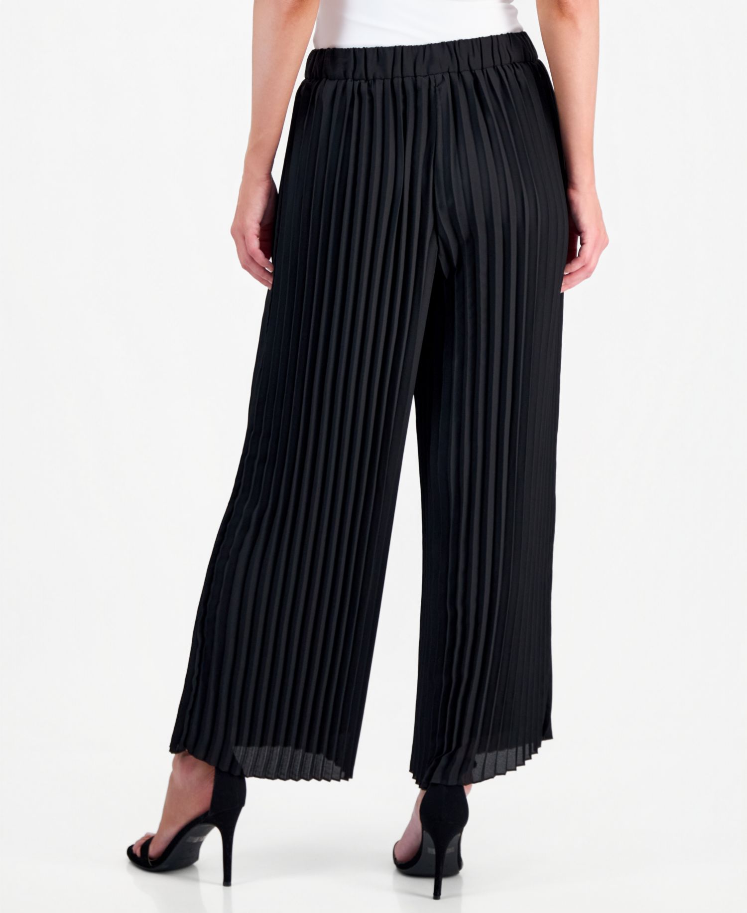 Women's Pleated Wide-Leg Pants