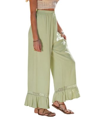 Women's Mint Breeze Crochet Trim Pants