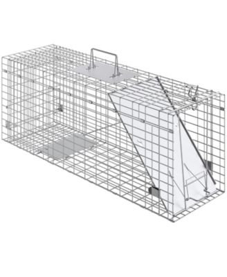 Live Animal Cage Trap, Humane Iron Trap for Cats and Rabbits