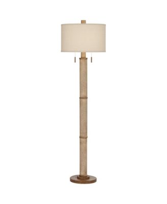 Santiago 65" Tall Modern Country Floor Lamp with Pull Chain