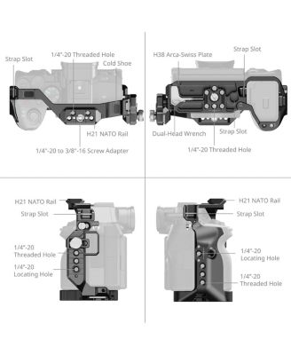 HawkLock Full Camera Cage Kit for Sony Alpha 7 V /7R V/7 IV