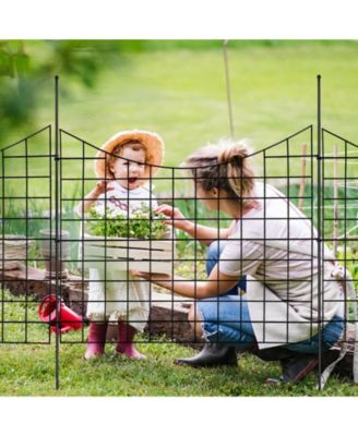 Metal Animal Barrier Fence for Outdoor Patio and Dog Containment