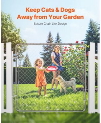 Chain Link Fence Gate, Adjustable Panel, Openings, Galvanized