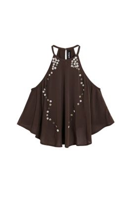Women's Halter blouse appliques