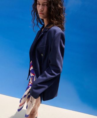 Selection Women's Double-Breasted Suit Blazer