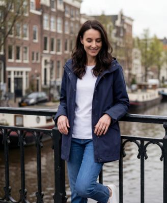 Women's Stand Collar Trench Coat Windbreaker