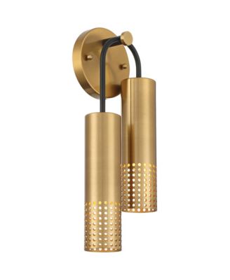 Celine 16" High Warm Gold 2-Light Wall Sconce
