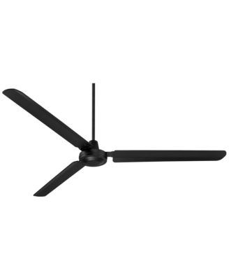 72" Velocity Matte Black Ceiling Fan with 24" Downrod
