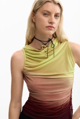 Women's Draped asymmetrical top
