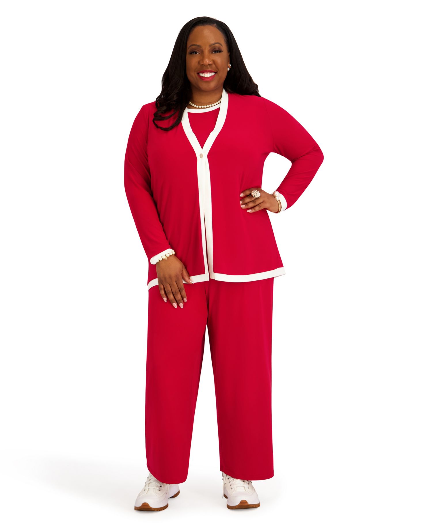 Women's V-Neck Button-Front Cardigan