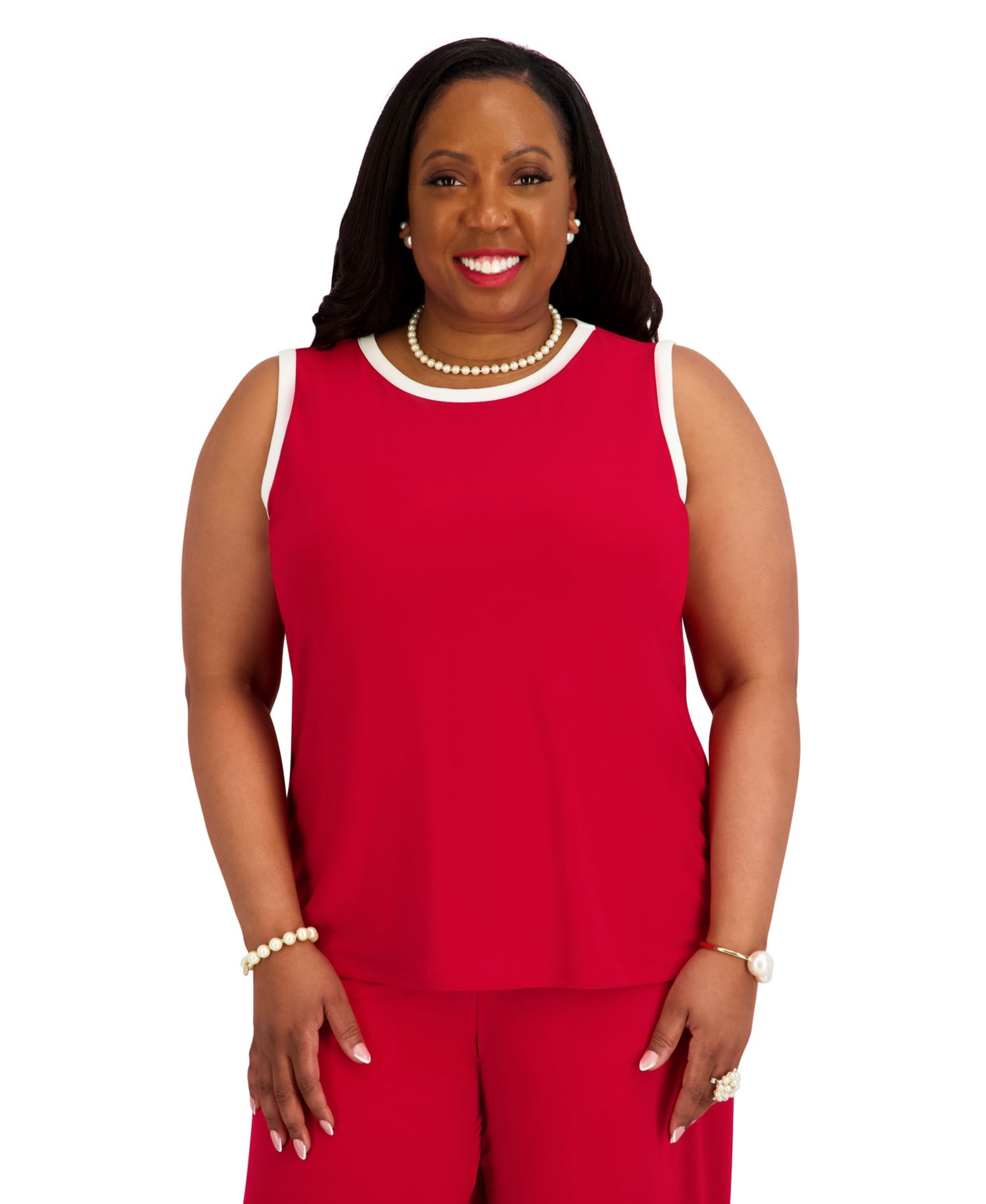 Women's Crewneck Sleeveless Blouse