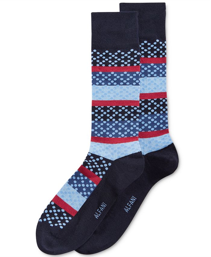 Alfani Men's Dotted Stripe Socks, Created for Macy's - Macy's