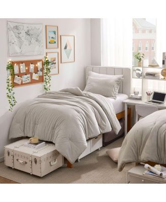 Love Thick - Lofty Oversized Comforter Set - Pumice Steel
