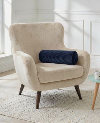 Bowery Corduroy Neckroll Decorative Pillow, 7" x 18"