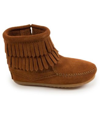 Little Girls Kids' Suede Double Fringe Side Zip Boots