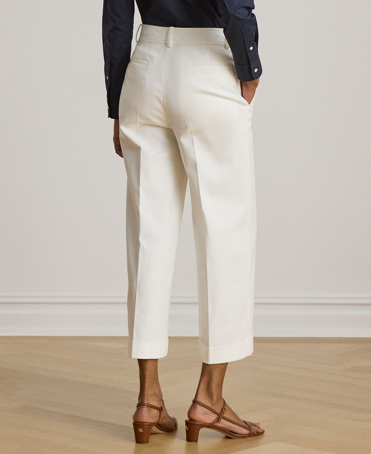 Petite Cropped Wide-Leg Pants