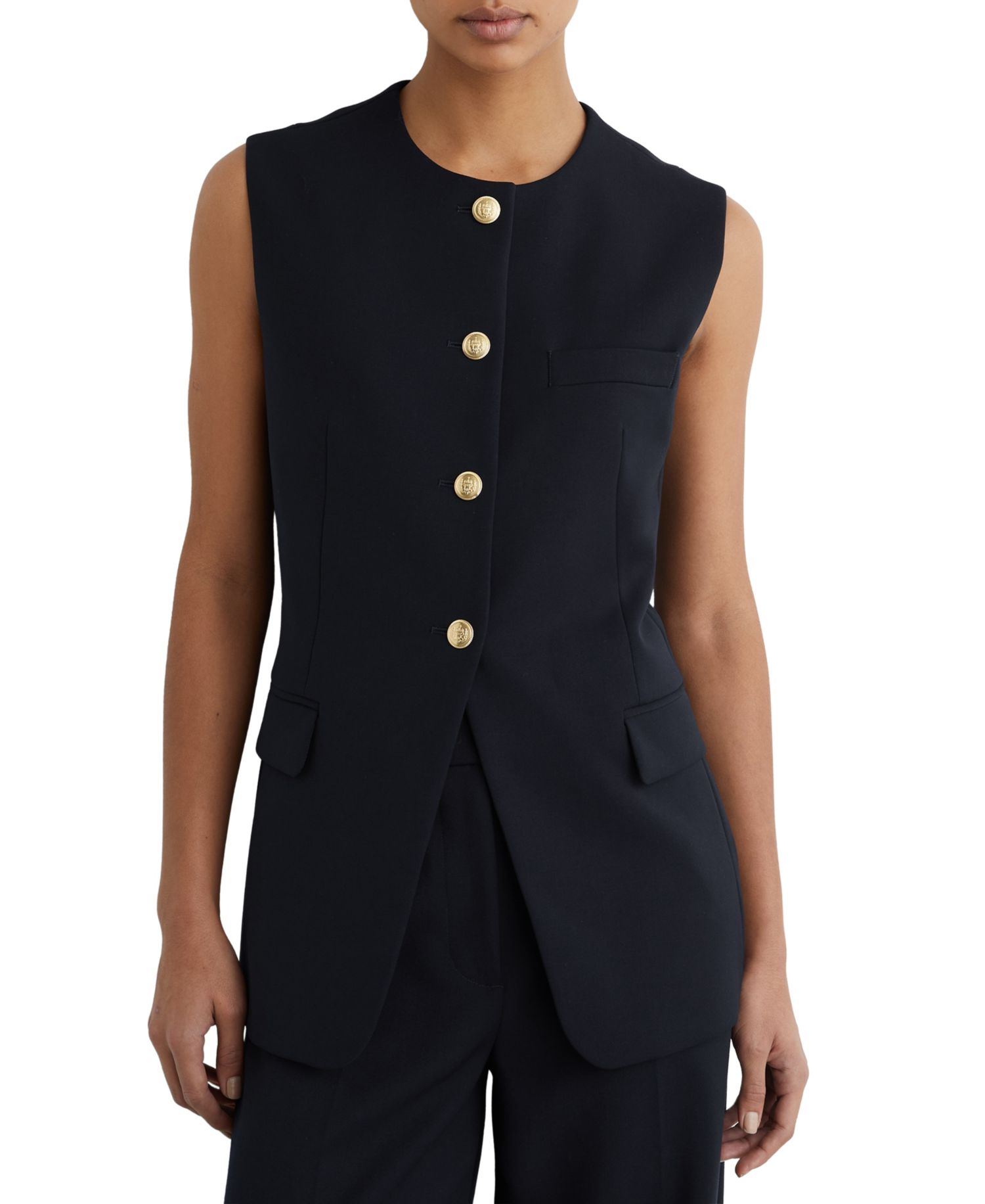 Women's Gabi Button-Through Longline Waistcoat