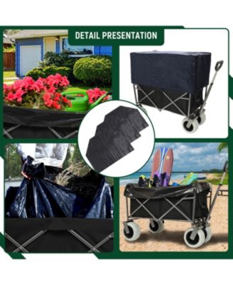 500lbs Beach Utility Carts w/ Cooler Bag & Liner Set
