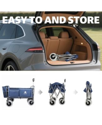 500lbs Beach Utility Carts w/ Cooler Bag & Liner Set