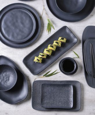 Stoneware Linhas Dinner Plates, Set of 6