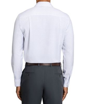 Men's Diamond Print Performance Stretch Dress Shirt