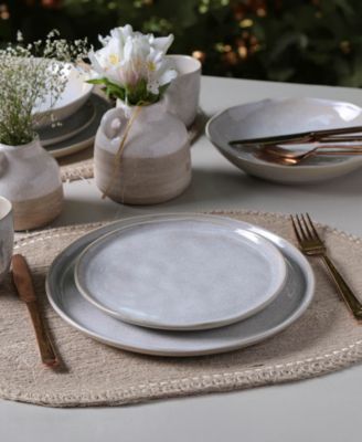 Stoneware Buffet Dinner Plates, Set of 6