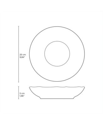 Stoneware Pasta Bowls, Set of 6