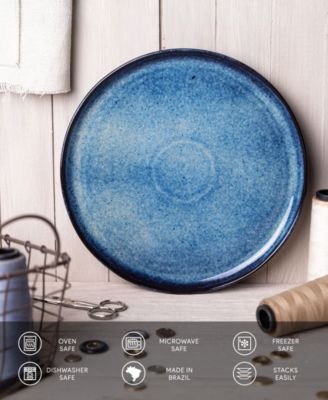 Stoneware Buffet Dinner Plates, Set of 6