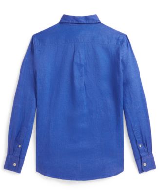 Big Boys' 8-20 Embroidered Long-Sleeve Shirt