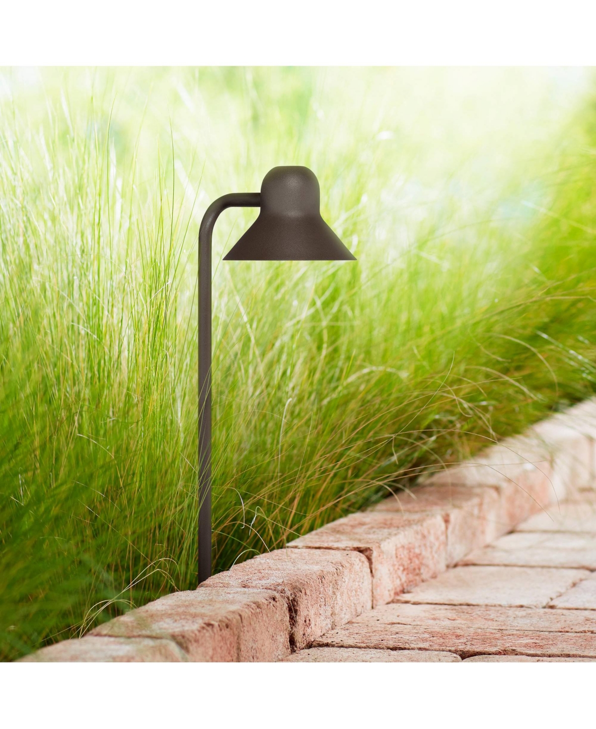 John Timberland Jayce High Modern Outdoor Landscape Path Lights Porch House Set of 2 Led Bulb Finish